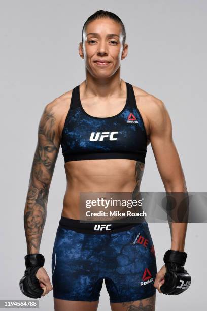 Germaine de Randamie of Netherlands poses for a portrait during a UFC photo session on December 11, 2019 in Las Vegas, Nevada.