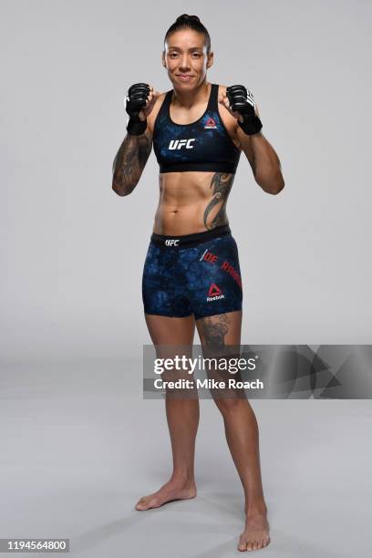 Germaine de Randamie of Netherlands poses for a portrait during a UFC photo session on December 11, 2019 in Las Vegas, Nevada.