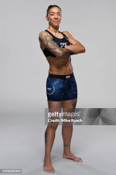 Germaine de Randamie of Netherlands poses for a portrait during a UFC photo session on December 11, 2019 in Las Vegas, Nevada.