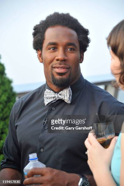 Pro football player Dhani Jones attends Bing Travel Influencer Cocktail Party hosted by Dhani Jones at The Hotel on Rivington Penthouse on July 20,...