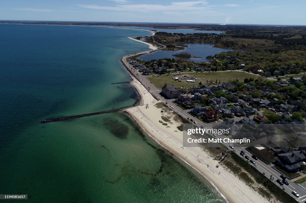 Aerial of Martha's Vineyard in Early Summer