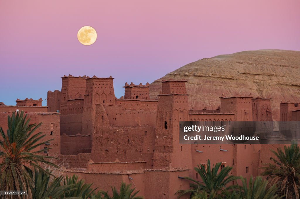 Last Full Moon of 2019 at the Ksar of Ait Ben Haddou