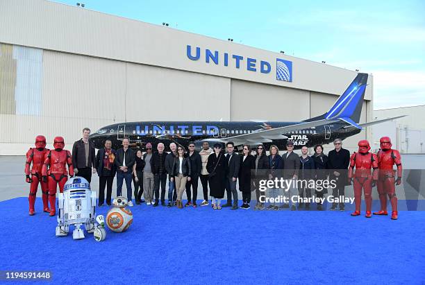 Actors Joonas Suotamo, Billy Dee Williams, Richard E. Grant, Kelly Marie Tran, Naomi Ackie, Ian McDiarmid, Anthony Daniels, Keri Russell, Oscar...