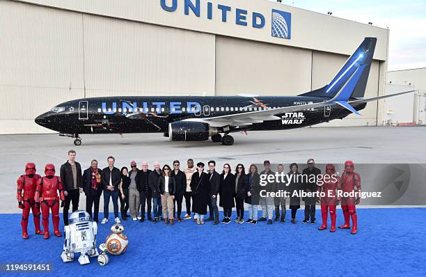 Actors Joonas Suotamo, Billy Dee Williams, Richard E. Grant, Kelly Marie Tran, Naomi Ackie, Ian McDiarmid, Anthony Daniels, Keri Russell, Oscar...