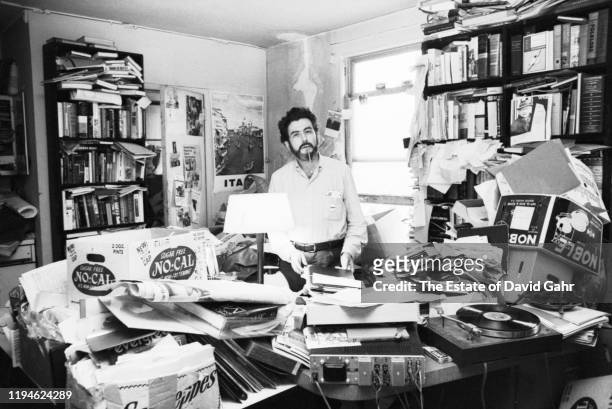 American historian, novelist. Columnist, and jazz music critic Nat Hentoff poses for a portrait in New York City, New York. Nat Hentoff was an...