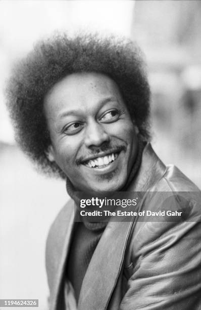 American rhythm and blues and soul vocalist Bobbie Smith of the r&b and soul vocal group, The Spinners, also, The Detroit Spinners, poses for a...