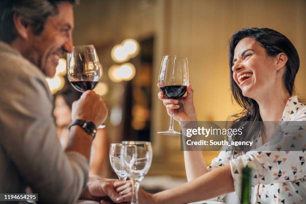 couple on a date in restaurant - table for two stock pictures, royalty-free photos & images