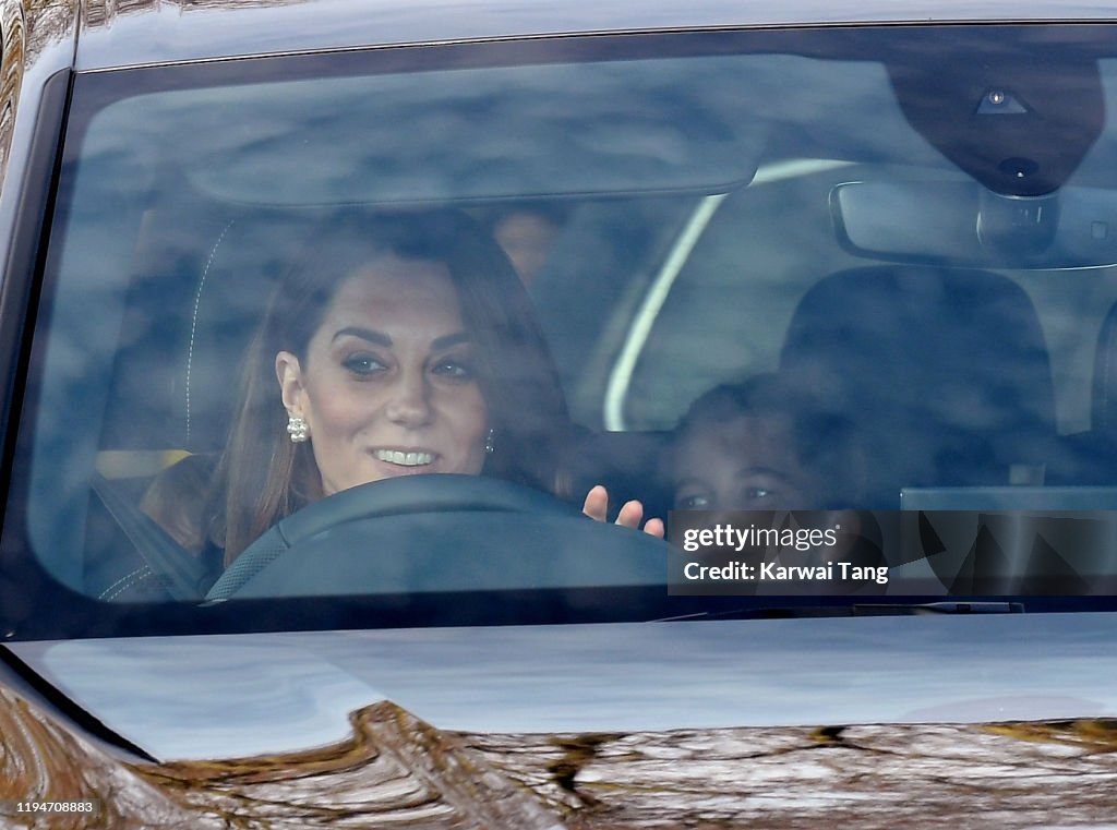Royal Family Attend Christmas Lunch At Buckingham Palace