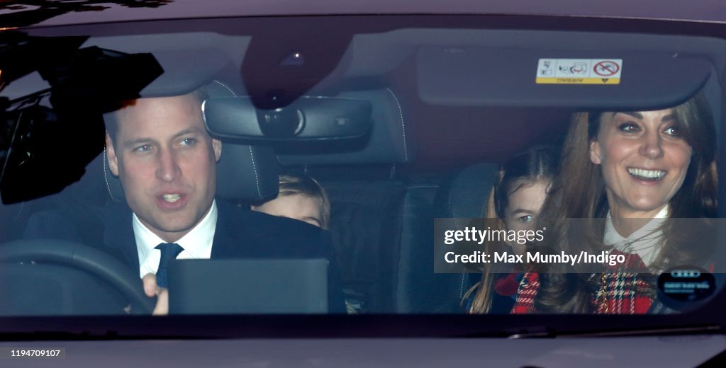 Royal Family Attend Christmas Lunch At Buckingham Palace