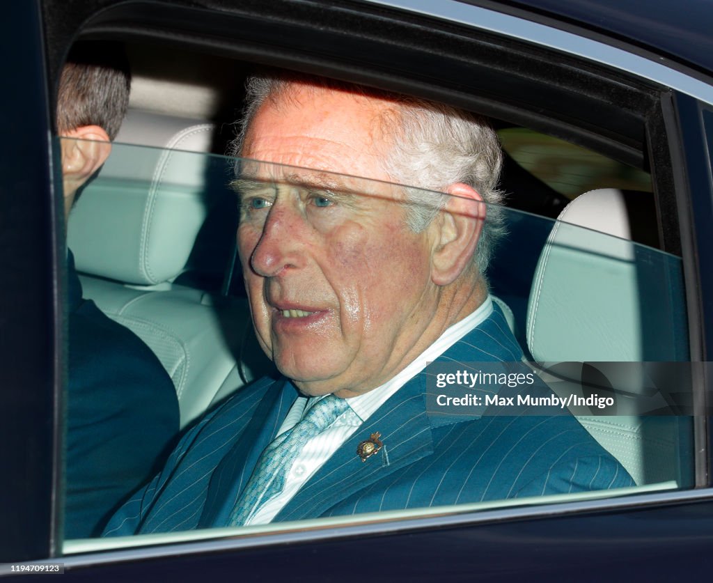 Royal Family Attend Christmas Lunch At Buckingham Palace