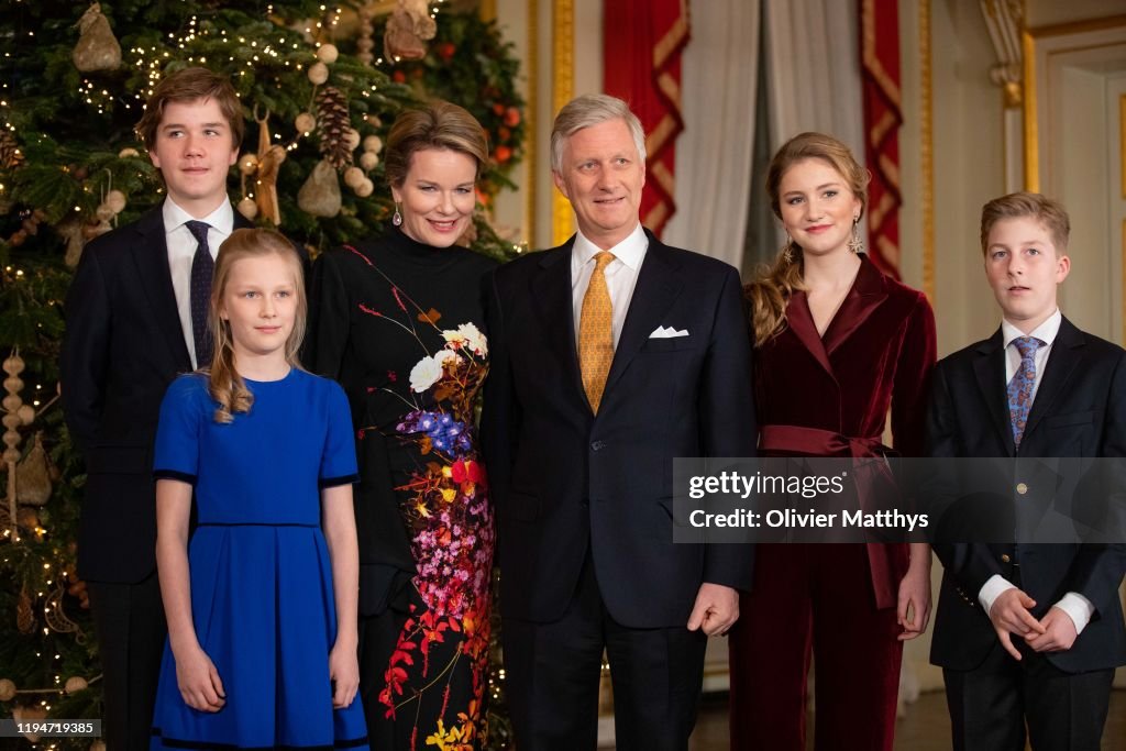 Belgian Royal Family Attends Christmas Concert At Royal Palace In Brussels