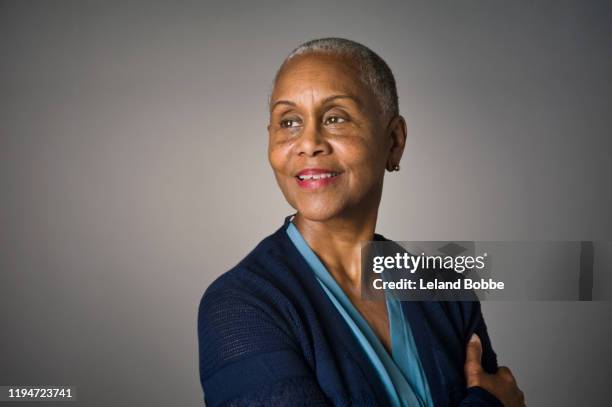 portrait of senior african american woman - business casual woman stock pictures, royalty-free photos & images