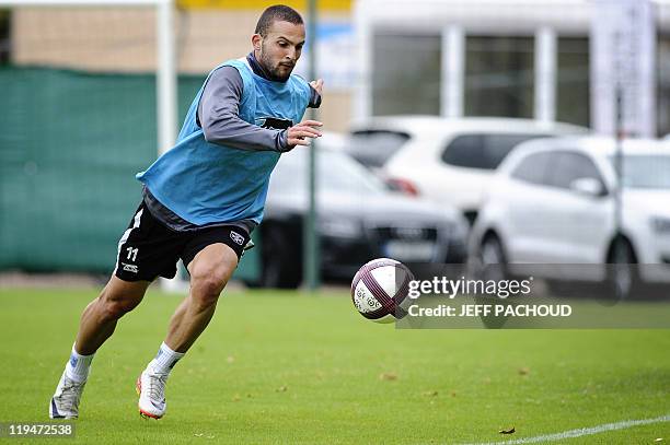 Auxerre's Israeli forward Ben Sahar, is pictured during a training session, on July 2011 at the Abbe-Deschamp stadium in Auxerre, before the start of...