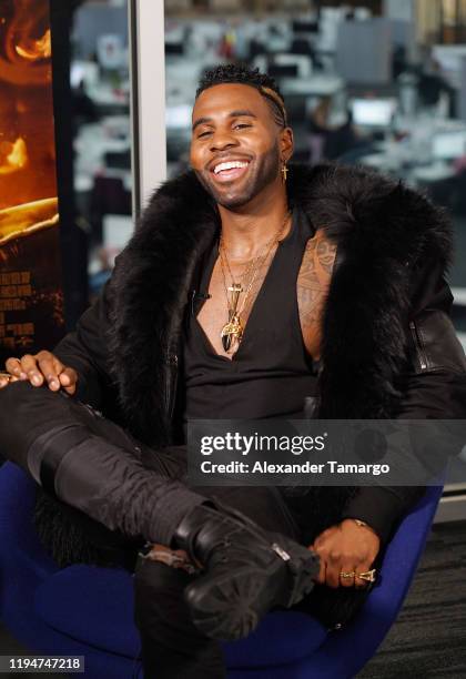 Jason Derulo visits Miami for CATS Press Day on December 18, 2019 in Miami, Florida.