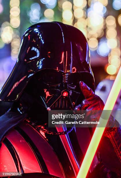 Darth Vader at the European premiere of "Star Wars: The Rise of Skywalker" at Cineworld Leicester Square on December 18, 2019 in London, England.