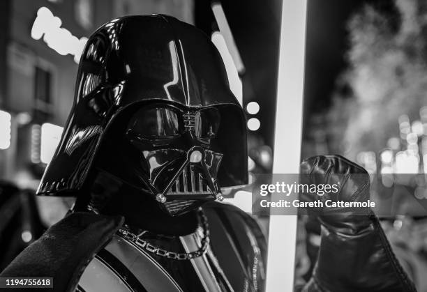 Darth Vader at the European premiere of "Star Wars: The Rise of Skywalker" at Cineworld Leicester Square on December 18, 2019 in London, England.