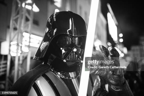 Darth Vader at the European premiere of "Star Wars: The Rise of Skywalker" at Cineworld Leicester Square on December 18, 2019 in London, England.