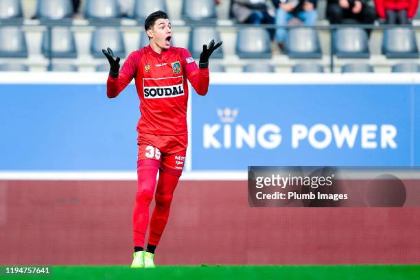 Ozer Berke of KVC Westerlo looks dejected during the Proximus League match between OH Leuven and KVC Westerlo at the King Power at den dreef Stadion...
