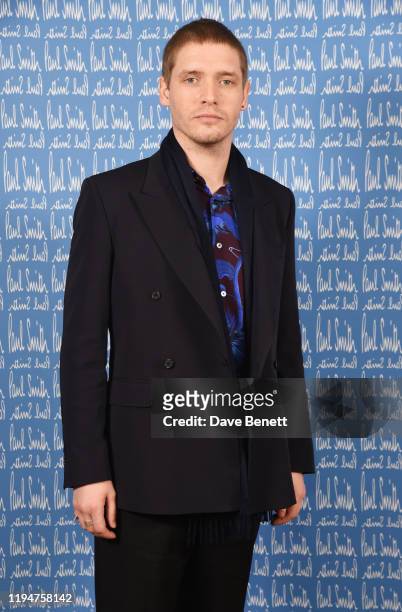 Billy Howle wearing Paul Smith attends the Paul Smith AW20 50th Anniversary show as part of Paris Fashion Week on January 19, 2020 in Paris, France.