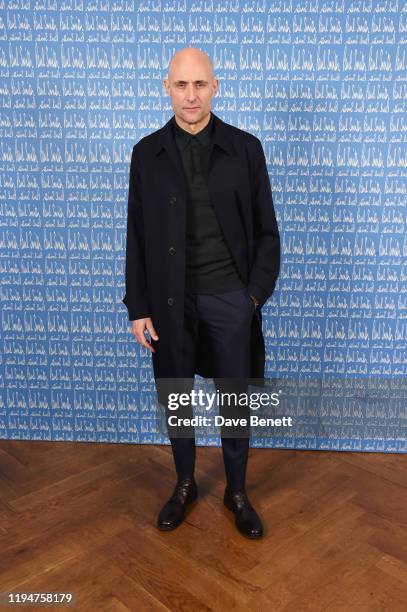 Mark Strong wearing Paul Smith attends the Paul Smith AW20 50th Anniversary show as part of Paris Fashion Week on January 19, 2020 in Paris, France.