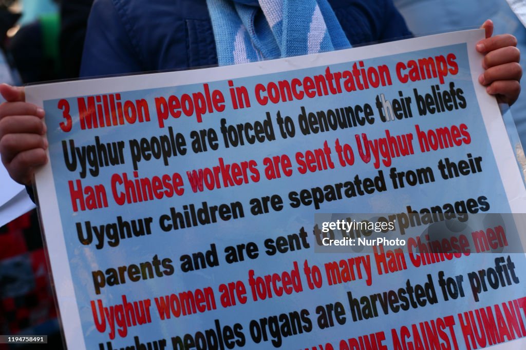 Rally Outside Chinese Embassy In London