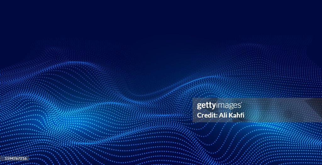 Abstract Particle Technology Hintergrund