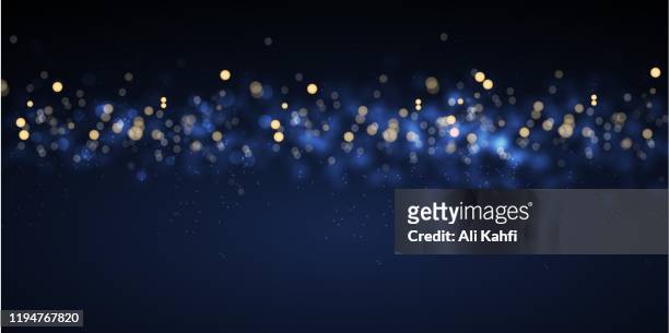 abstract blurred bokeh light background - panoramic stock illustrations