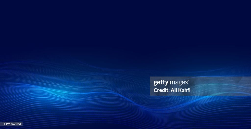 Fundo abstrato da tecnologia da partícula
