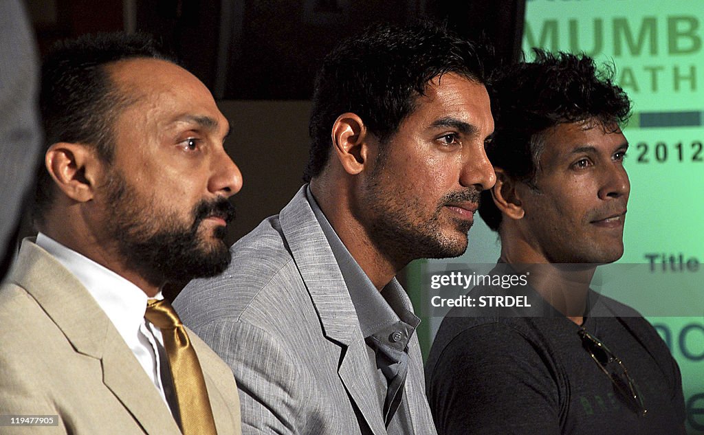 Indian Bollywood actors Rahul Bose, John