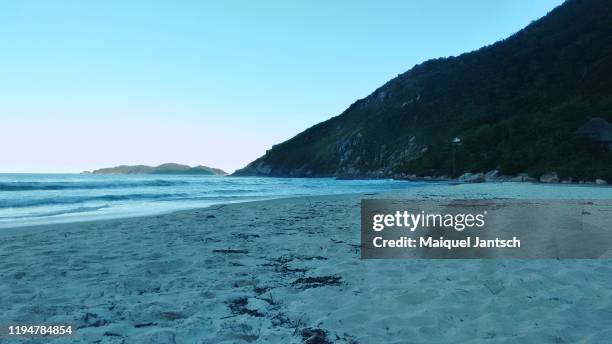 the beautiful solidão beach (loneliness beach) in florianópolis, santa catarina - brazil - solidão stock-fotos und bilder