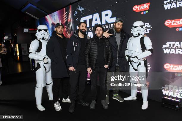 Justin Lynch, Ameer Atari, Dan Harroch and Harley Morenstein of Epic Meal Time attend the 'Star Wars: The Rise of Skywalker' Canadian Premiere>> at...