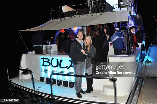 Grand Marshal Christina Anstead and Ant Anstead attend the 111th Annual Newport Beach Christmas Boat Parade opening night at Marina Park on December...