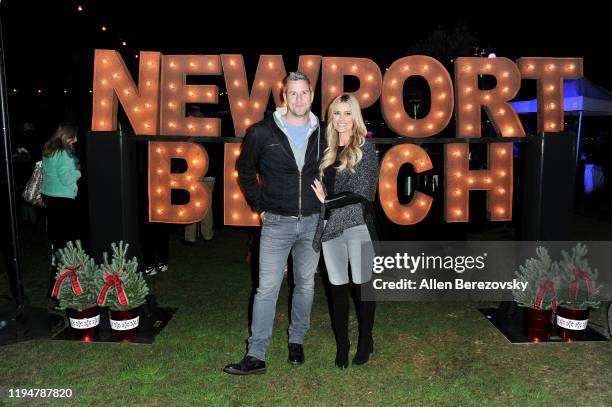 Grand Marshal Christina Anstead and Ant Anstead attend the 111th Annual Newport Beach Christmas Boat Parade opening night at Marina Park on December...