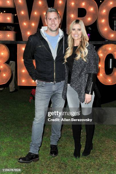 Grand Marshal Christina Anstead and Ant Anstead attend the 111th Annual Newport Beach Christmas Boat Parade opening night at Marina Park on December...