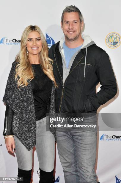 Grand Marshal Christina Anstead and Ant Anstead attend the 111th Annual Newport Beach Christmas Boat Parade opening night at Marina Park on December...