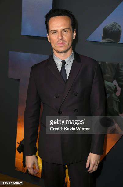 Actor Andrew Scott attends the premiere of Universal Pictures' "1917" at TCL Chinese Theatre on December 18, 2019 in Hollywood, California.