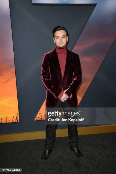 Actor Dean-Charles Chapman attends the premiere of Universal Pictures' "1917" at TCL Chinese Theatre on December 18, 2019 in Hollywood, California.