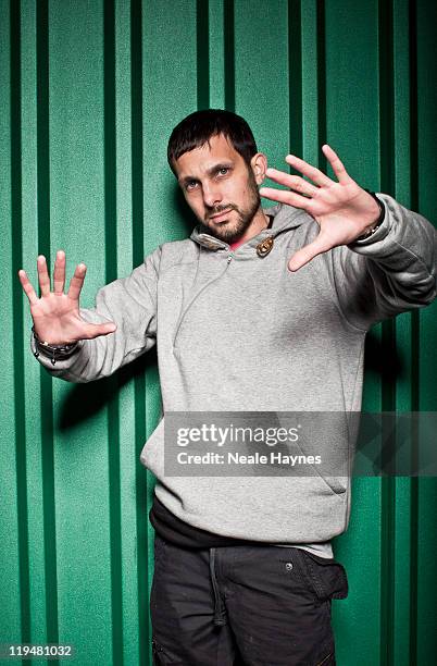 Magician Steve Frayne aka Dynamo is photographed for the Daily Mail on May 14, 2011 in Norwich, England.