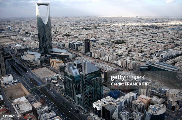 This picture taken on January 11 shows a general view of Riyadh.