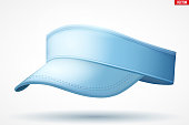 Layouts of tennis cap visor.
