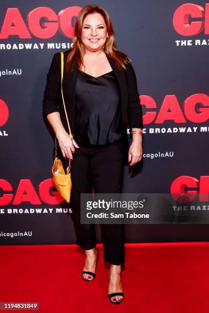 Rebekah Elmaloglou arrive at opening night of "Chicago The Musical" Media call on December 19, 2019 in Melbourne, Australia.