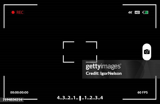 Camera View Viewing Images Visual Screen Focusing High-Res Vector ...