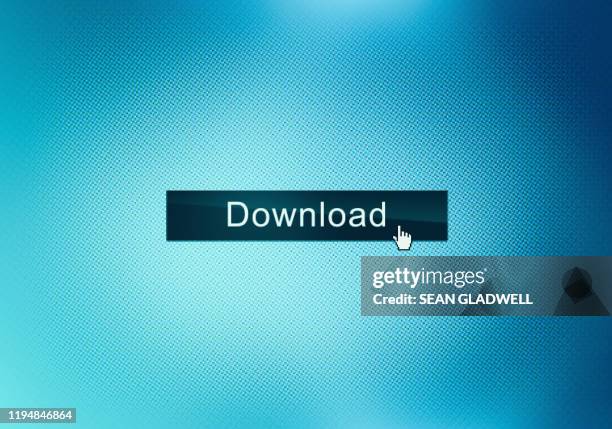 web page download button - illegal downloads stock pictures, royalty-free photos & images