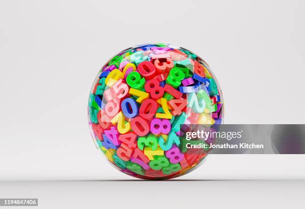 clear ball numbers - numbers stock pictures, royalty-free photos & images