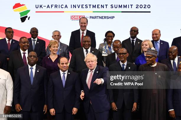 Ethiopia's Prime Minister Abiy Ahmend, Angola's President Joao Lourenco, Algeria's President Abdelmadjid Tebboune, World Bank President David...