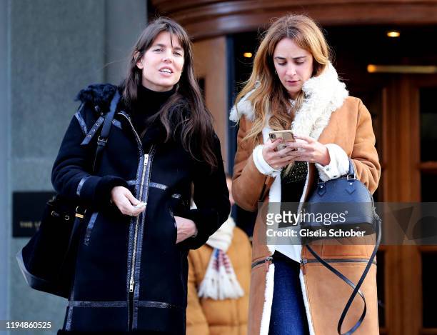 Princess Charlotte Casiraghi prior the wedding party of Stavros Niarchos III. And Dasha Zhukova on January 17, 2020 at Hotel Kulm in St. Moritz,...