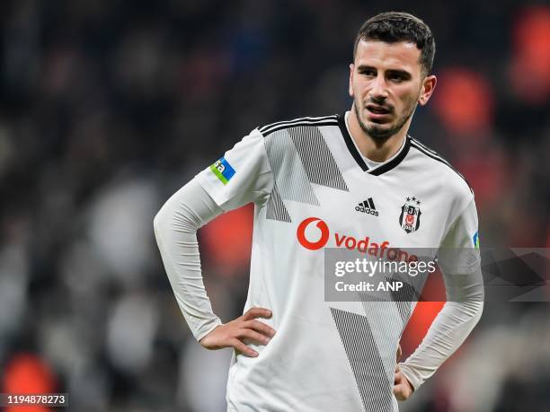 Oguzhan Ozyakup of Besiktas JK during the Turkish Spor Toto Super Lig match between Besiktas AS and Demir Grup Sivasspor at the Vodafone Park on...