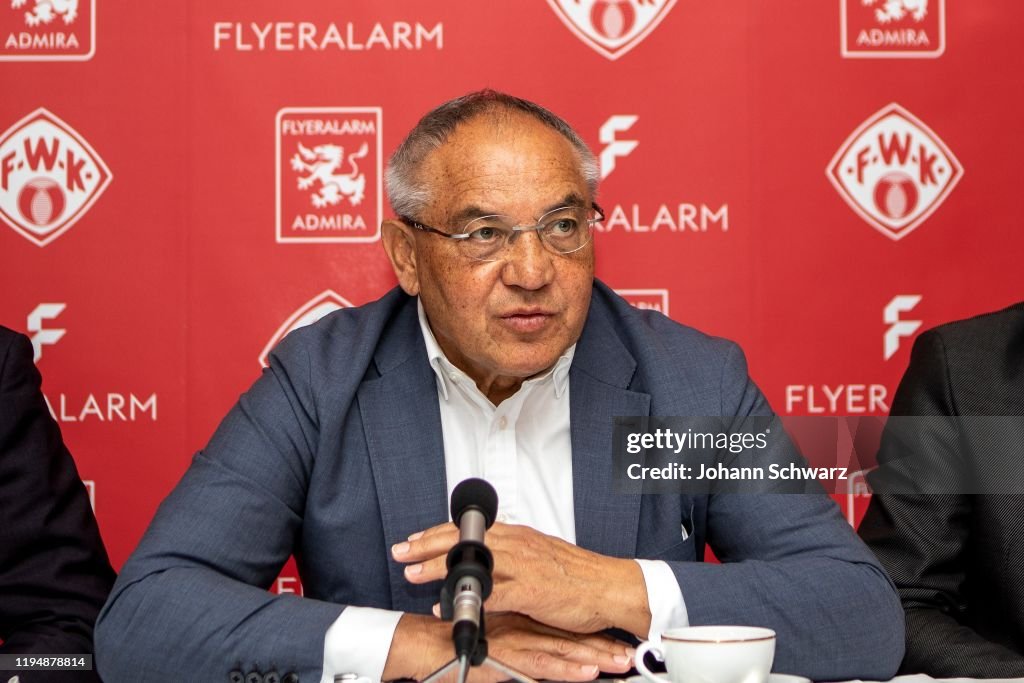 FC Flyeralarm Admira Press Conference With Felix Magath
