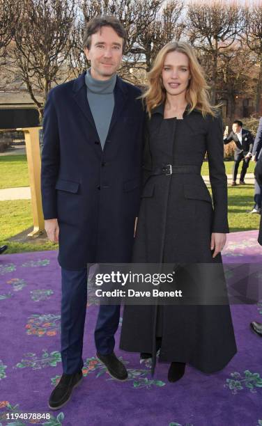 Antoine Arnault and Natalia Vodianova attend the Dior Haute Couture Spring/Summer 2020 show as part of Paris Fashion Week at Musee Rodin on January...