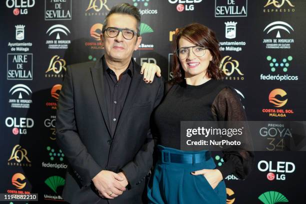 Andreu Buenafuente and Silvia Abril attend Goya Awards 2020 Presentation on January 20, 2020 in Madrid, Spain.
